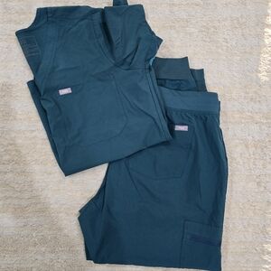 Figs Teal Scrub Set